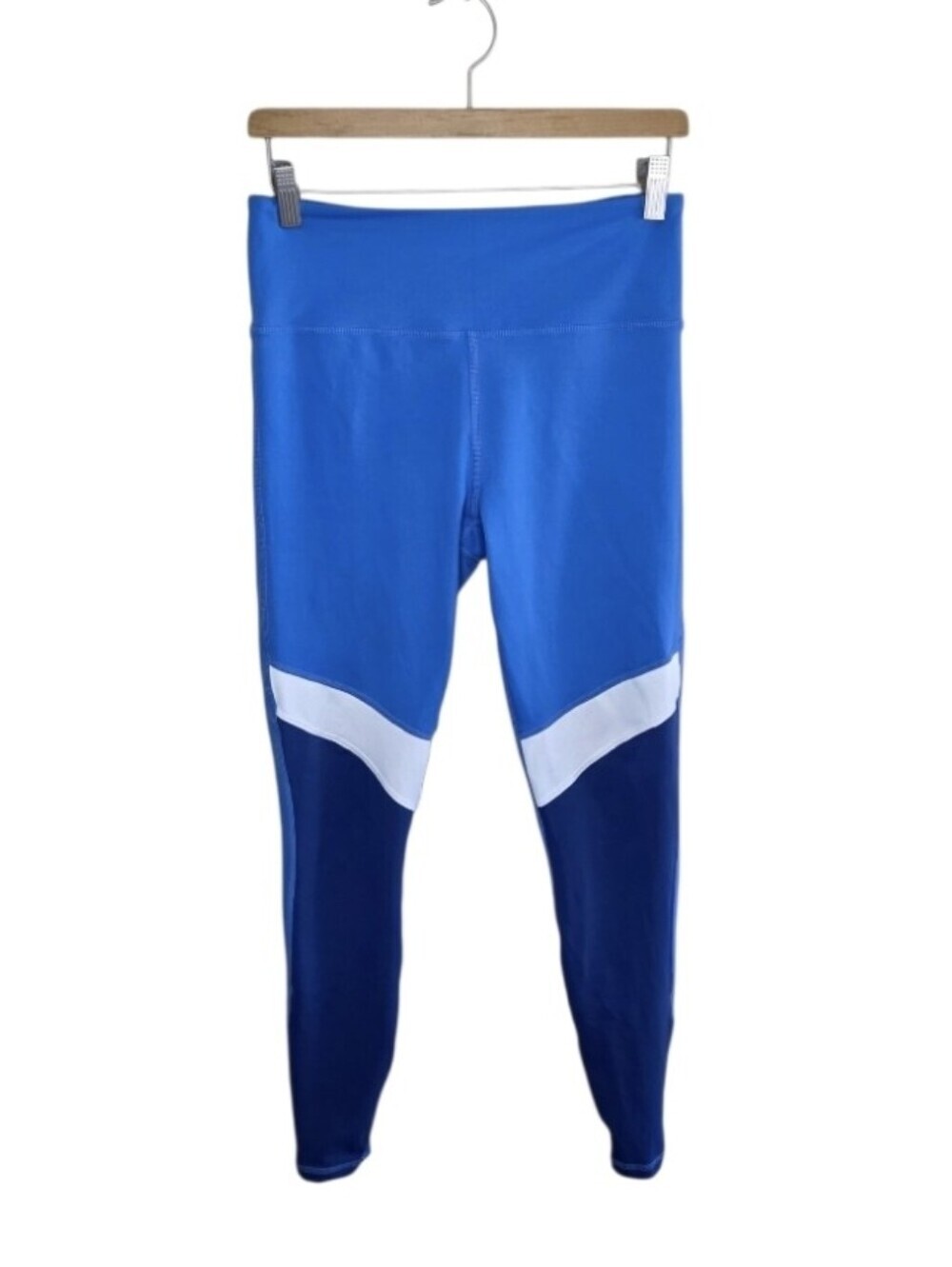 Zyia Blue Tones Light N Tight High Rise Leggings Size 8-10 Medium Gym Workout